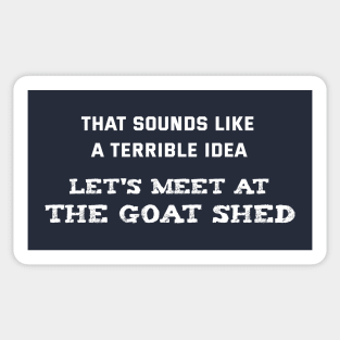 Goat Shed Sticker